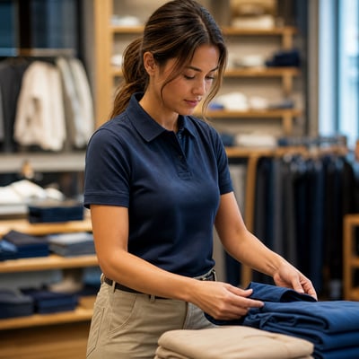 Professional Retail Uniform in Action