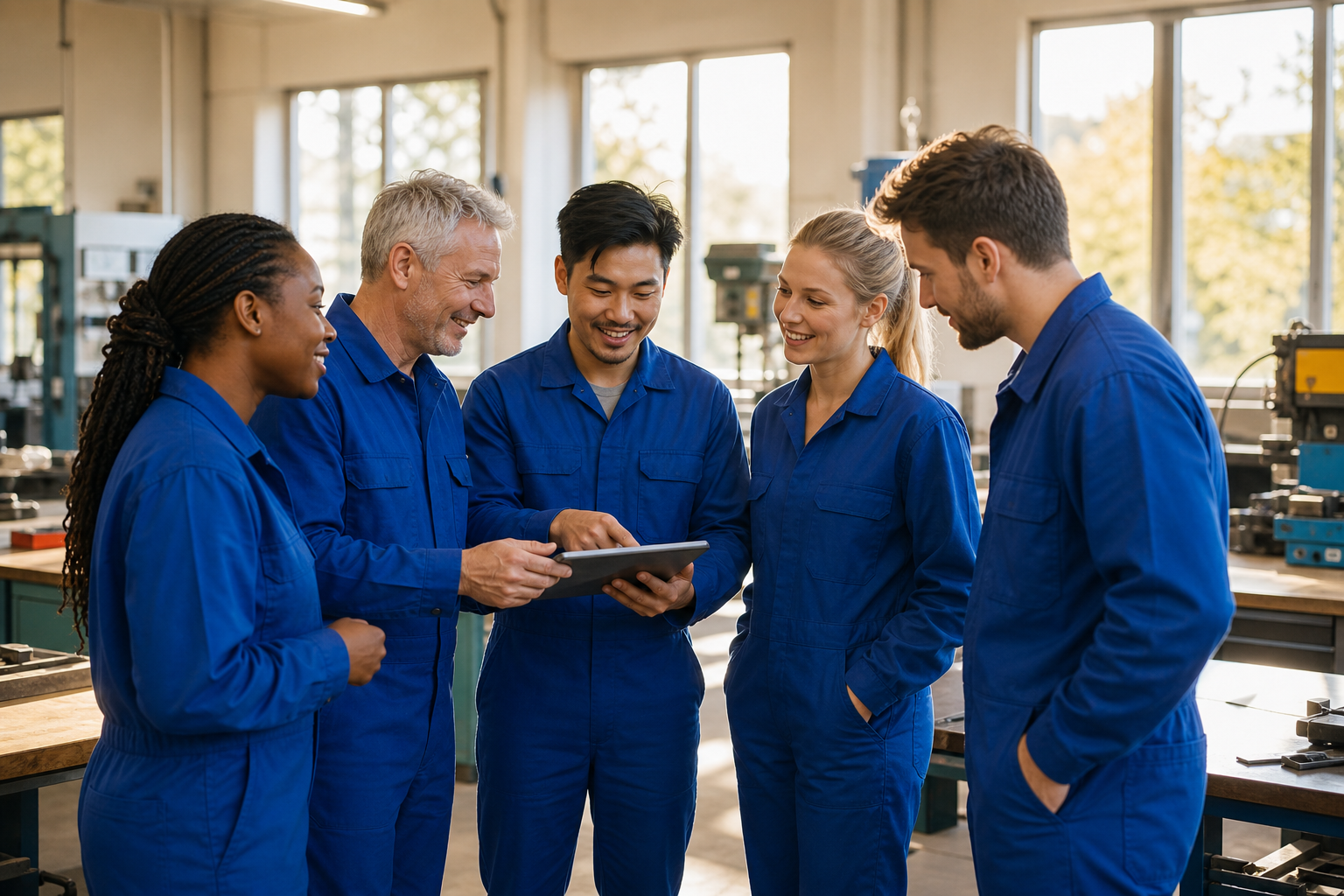 Work Uniform Team in Urban Setting