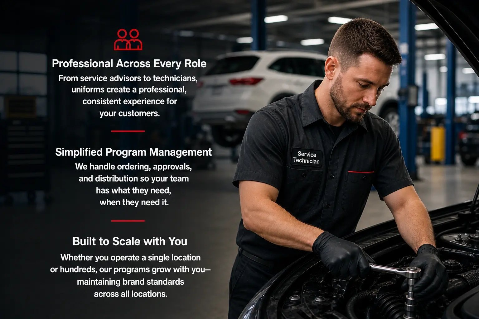 Automotive service completion