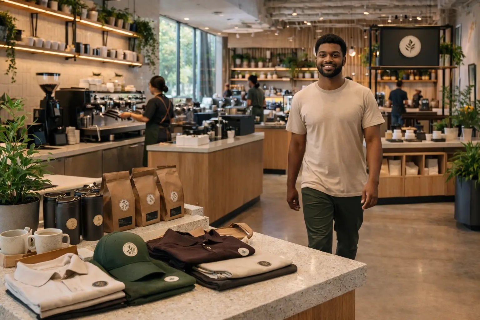 Barista Counter ft. Customer