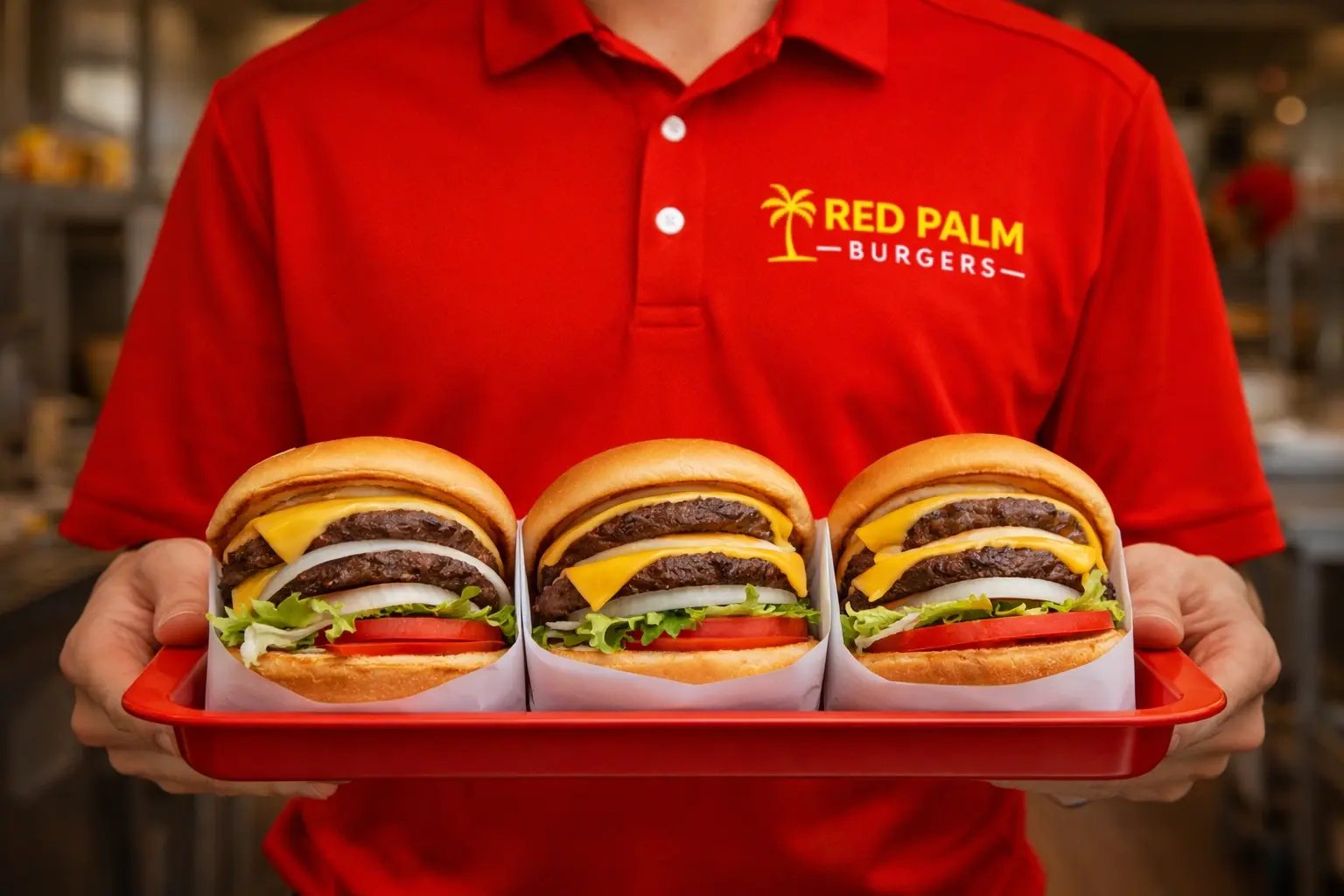 Burger Tray Uniform Shot Burger Tray Uniform Shot