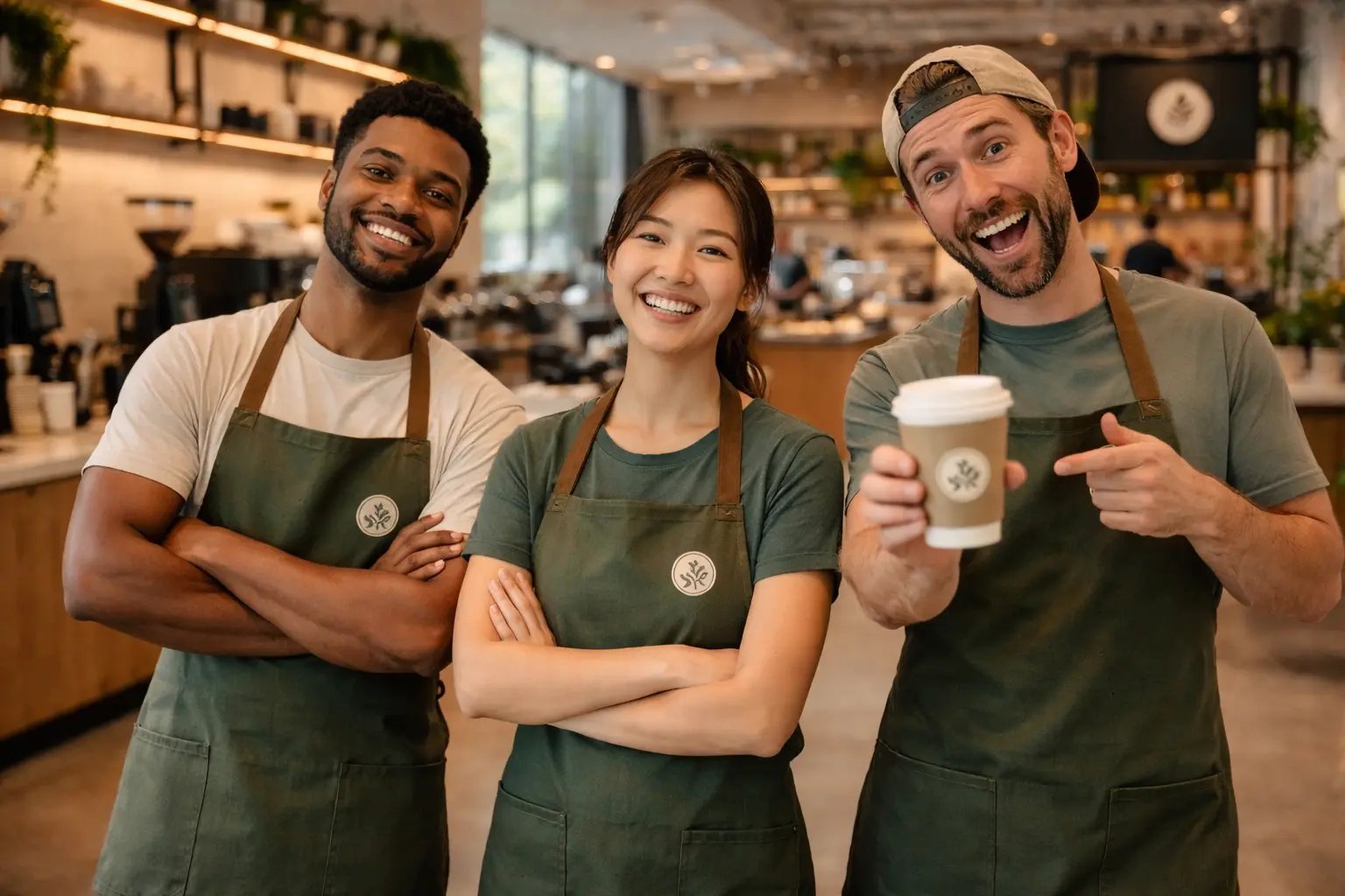 Coffee Team Ready to Serve!