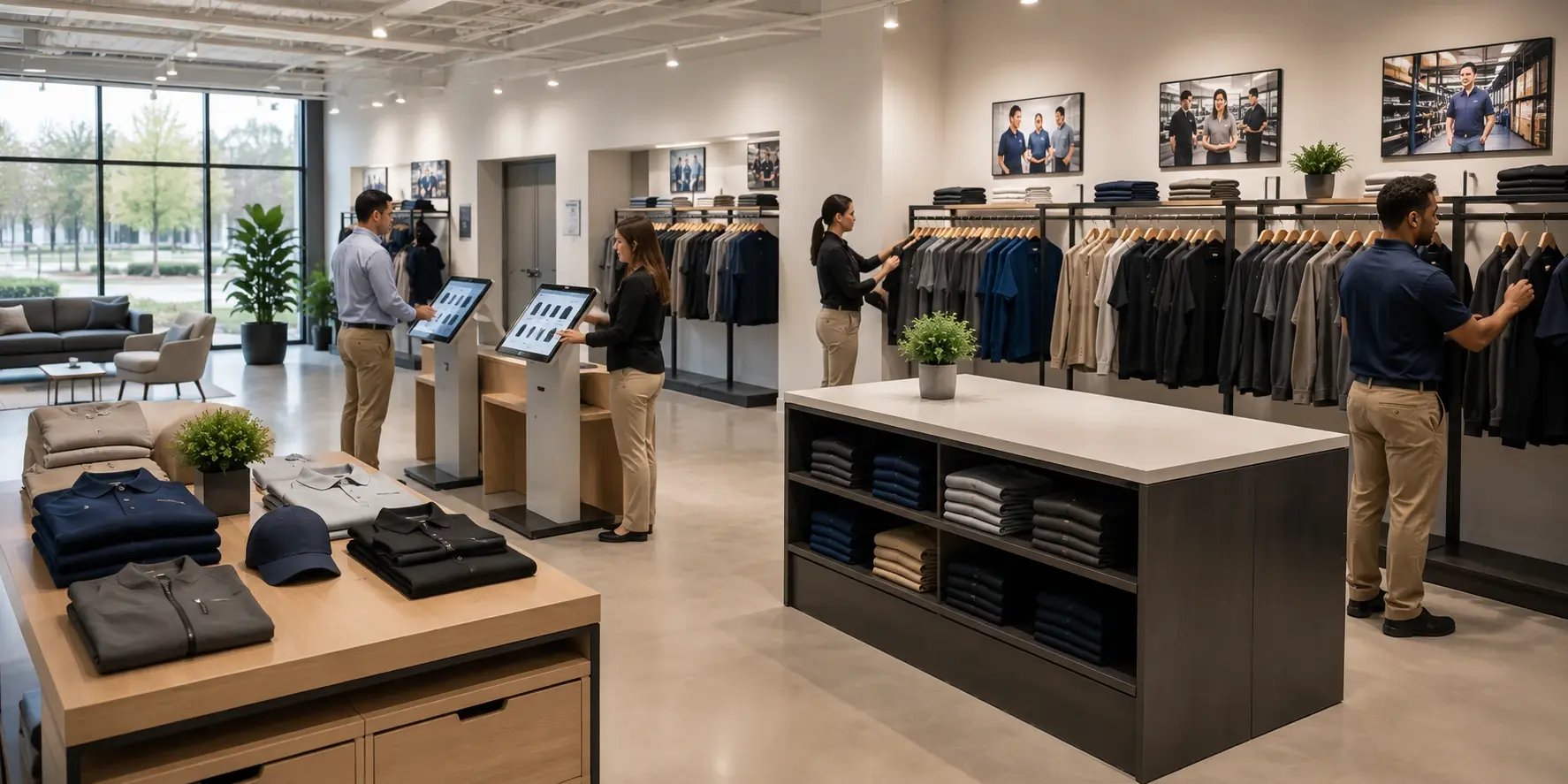 Employees in Showroom
