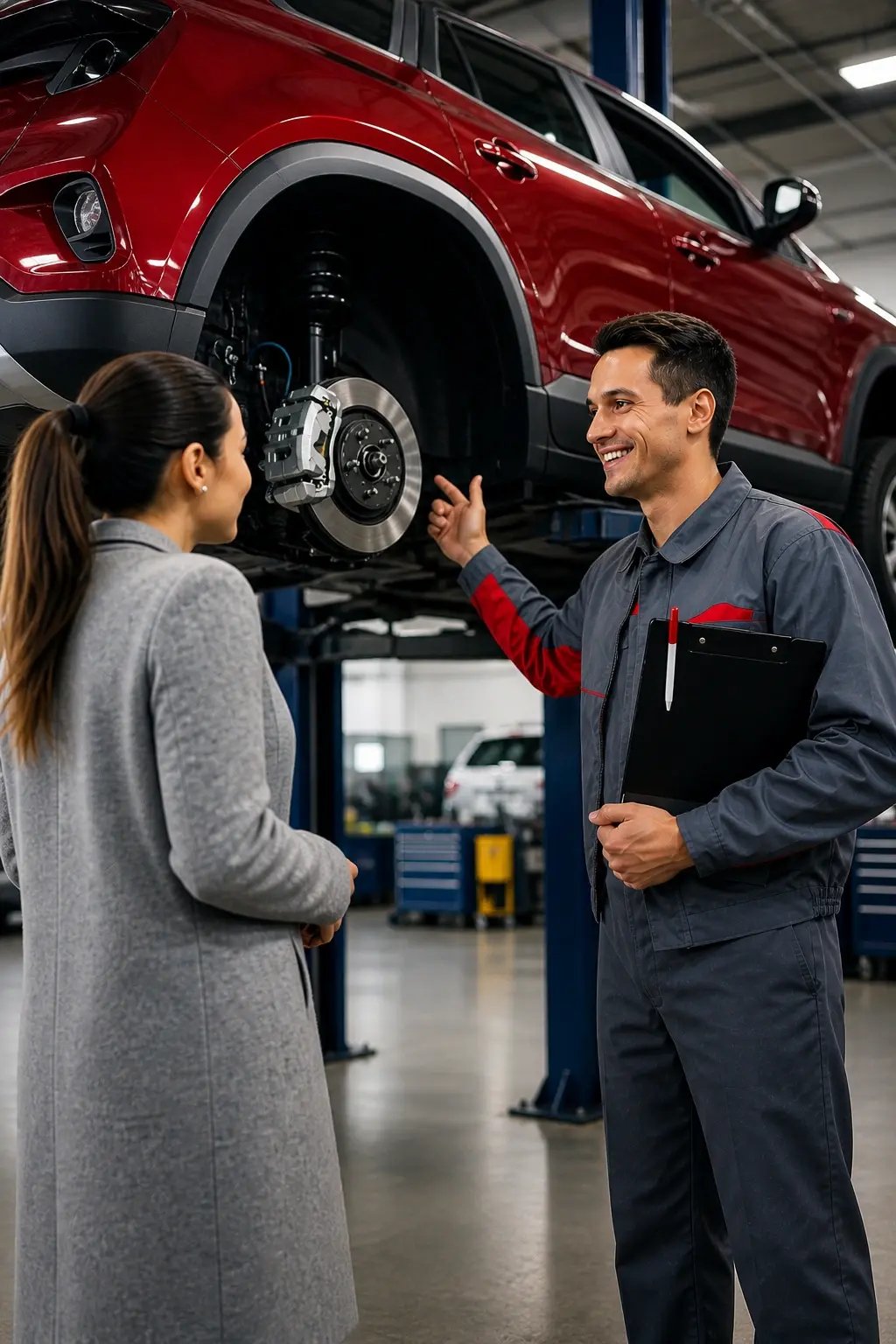 Happy customer at the auto shop (3)