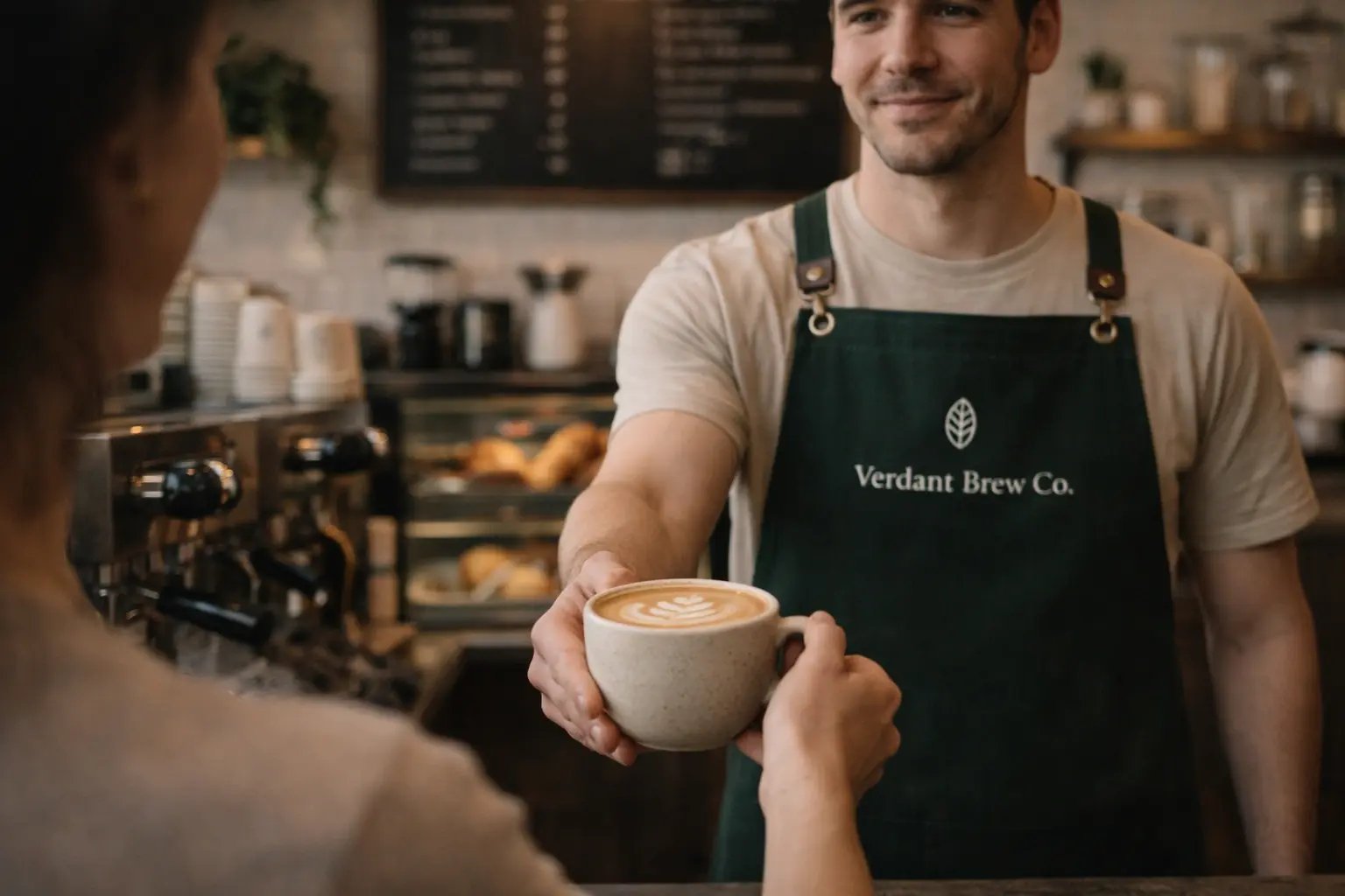 Heres your beverage!