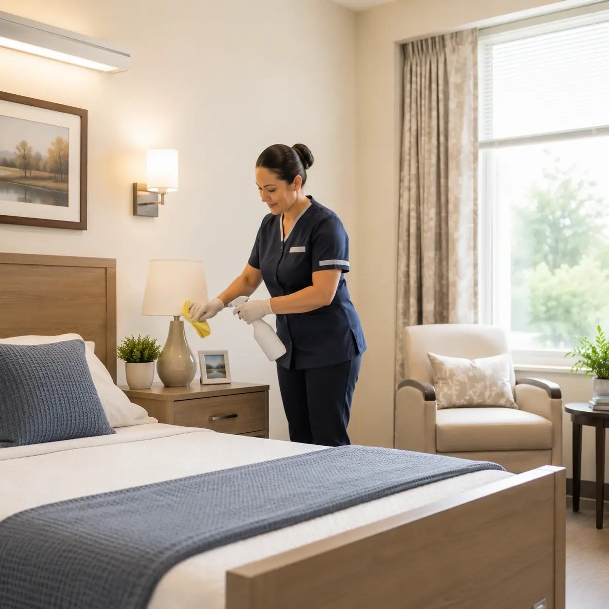 HouseKeeping in a healthcare facility