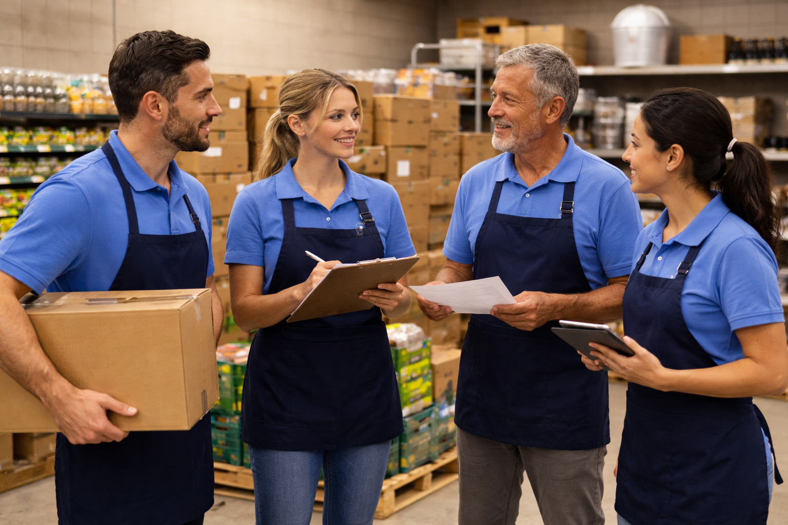 Kroger-Like Employees in the Back