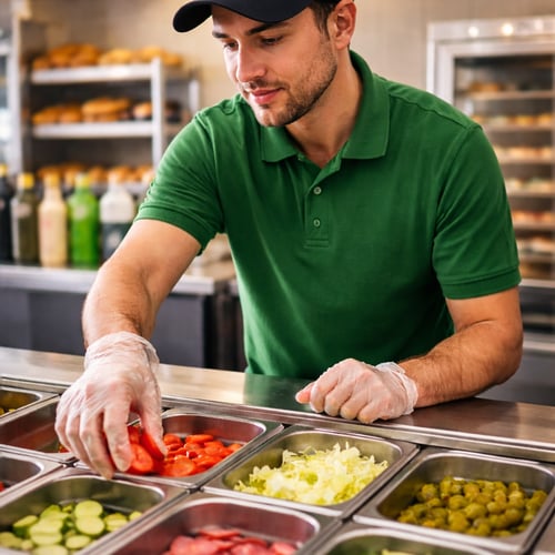 Subway-like employee