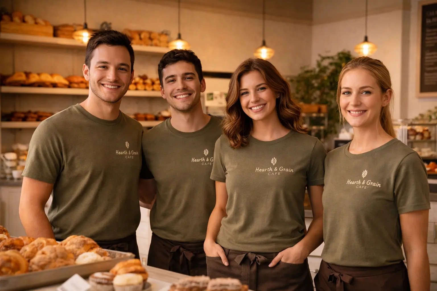 Team Photo at the bread shop