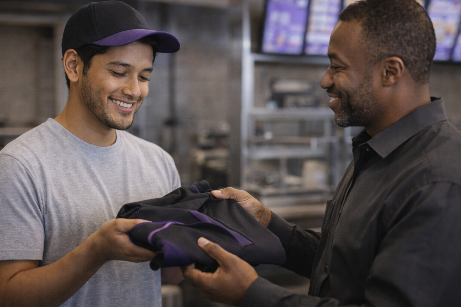 Taco Bell Uniform Receival