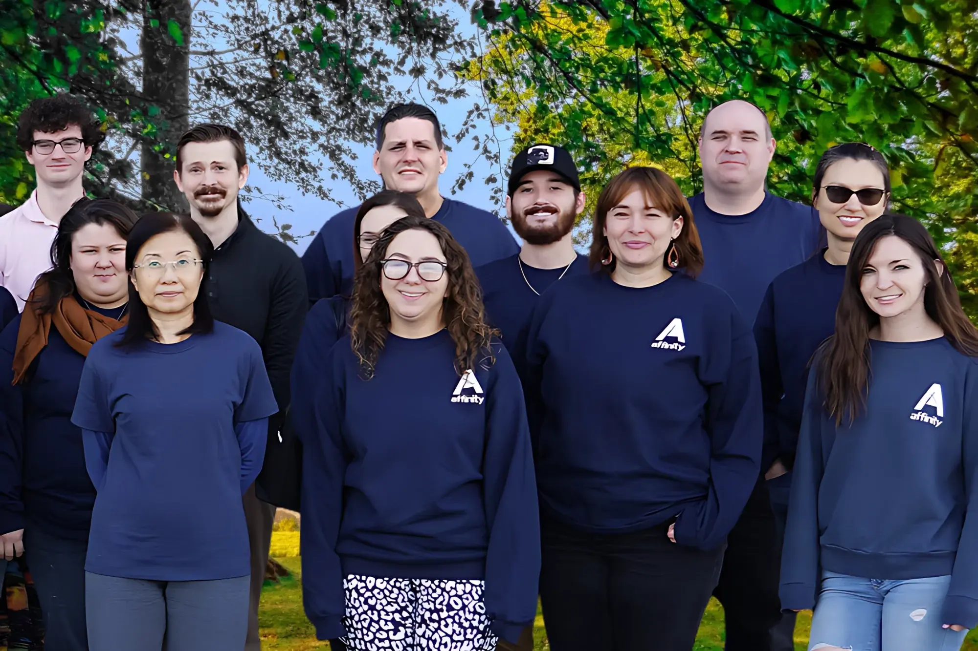 Team photo at the park
